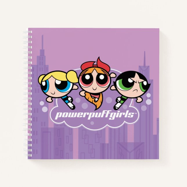 Powerpuff Girls Team Logo Notizbuch (Vorderseite)