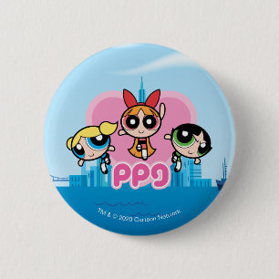 Powerpuff Girls Team Phantastisch Button