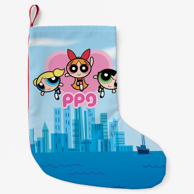 Powerpuff Girls Team Phantastisch Kleiner Weihnachtsstrumpf (Vorderseite)