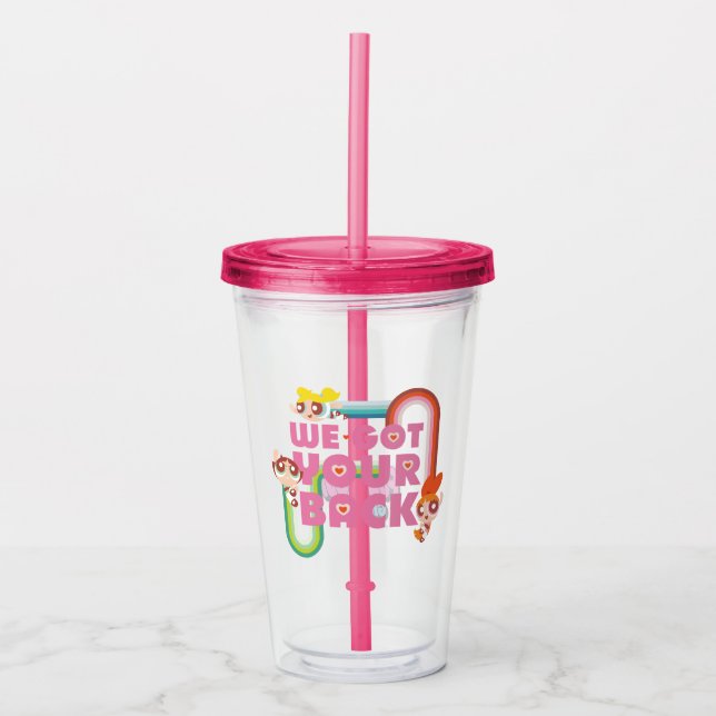 Powerpuff Girls: Wir Got deinen Rücken Acryltrinkbecher (Vorderseite)
