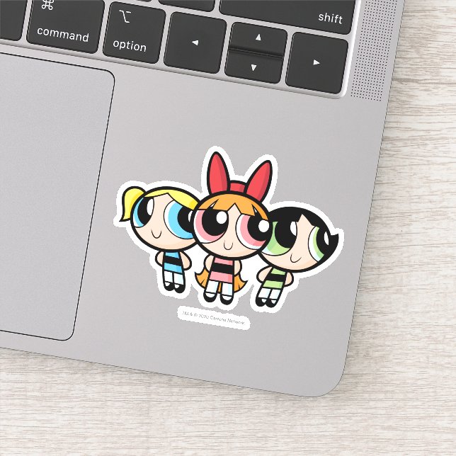 Powerpuff Girls: Zucker, Gewürze und alles Gute Aufkleber (Detail)