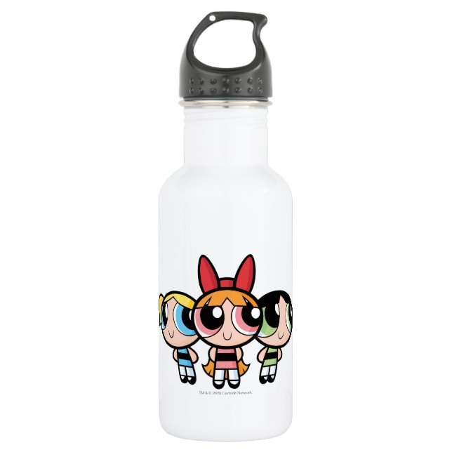 Powerpuff Girls: Zucker, Gewürze und alles Gute Edelstahlflasche (Vorderseite)