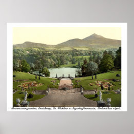 Powerscourt Gardens, Wicklow Irland Poster