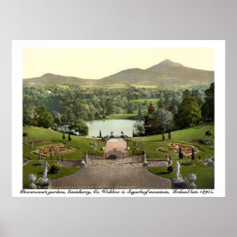 Powerscourt Gardens, Wicklow Irland Poster