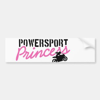 Powersport Prinzessin-Autoaufkleber Autoaufkleber