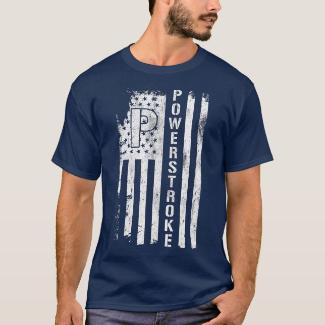 Powerstroke American Flag T-Shirt (Vorderseite)