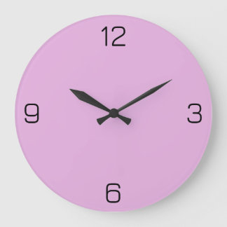 PowerViolet E6B0DF Farbe - Option zum Hinzufügen v Große Wanduhr