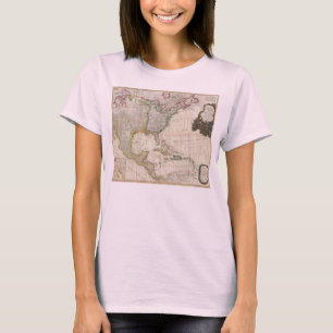 Pownell Karte 1794 von Nordamerika und von T-Shirt