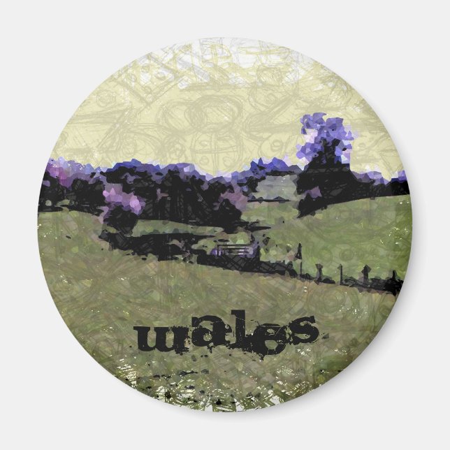 Powys Doodle Magnet (Vorne)