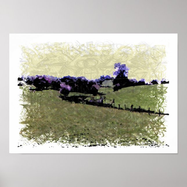 Powys Doodle Poster (Vorne)