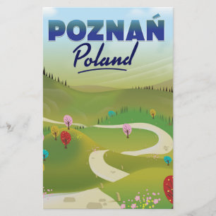Poznań Polen Reiseplakat. Briefpapier