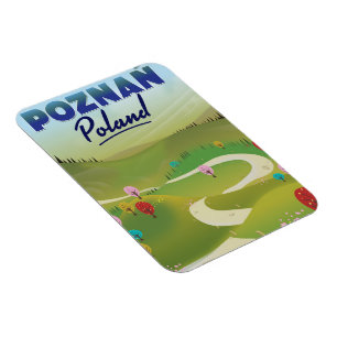 Poznań Polen Reiseplakat. Magnet