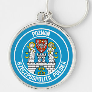 Poznań RundEmblem Schlüsselanhänger