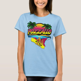 Pozzallo Sicilia Sonnenuntergang mit Palms T - Shi T-Shirt