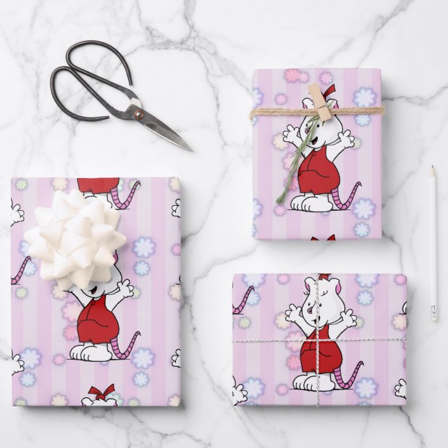 Pozzum Geschenkpapier Set (Vorderseite)