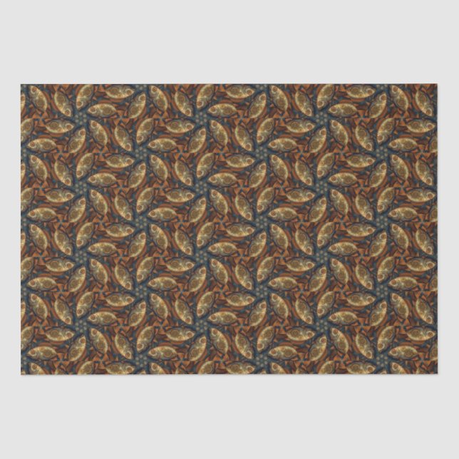 PP 573 Steampunk Fisches Dekoupage 2 von 3 Seidenpapier (Vorderseite)