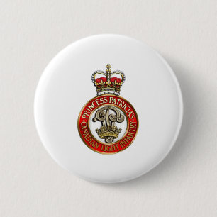 PPCLI Cap Abzeichen auf weißem Untergrund Button