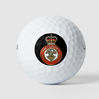 PPCLI Cap Badge Black Background Golfball