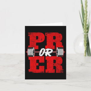 Pr oder Er - Workout-Gymnastik-Bodybuilding Karte