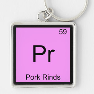 Pr - Schweinegrieben Lustiges Chemie-Element-Symbo Schlüsselanhänger