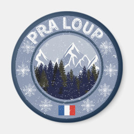Pra-Wolf Skistation Magnet