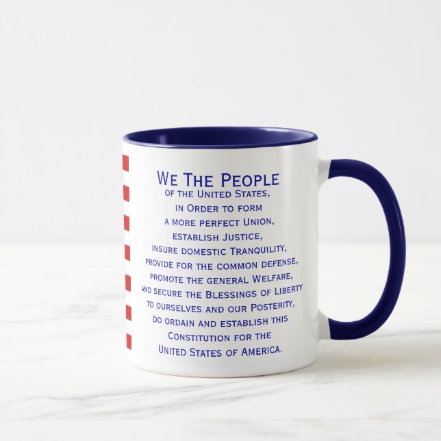 Präambel der Tasse "Verfassung - Flaggen" von Janz (Rechts)