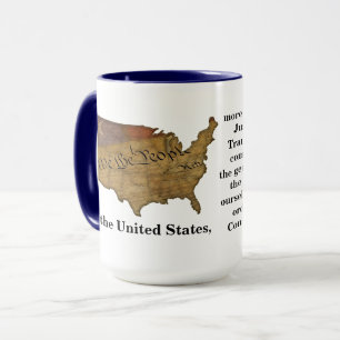 Präambel der Verfassung der Vereinten Staaten Tasse