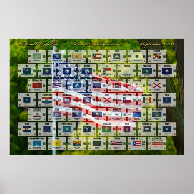 Präamble Perfection - US-Verfassung Poster (Vorne)