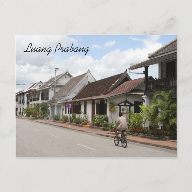 Prabang Street Postkarte (Vorderseite)