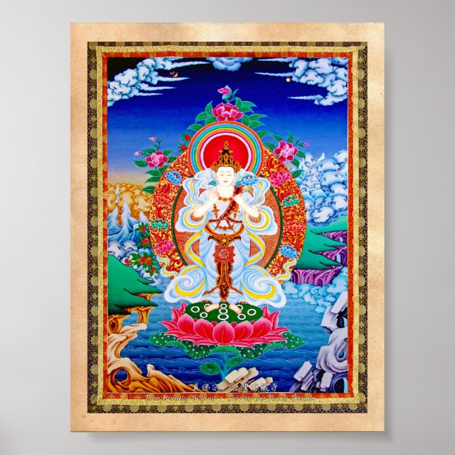 Prabhutaratna Buddha Coole orientalische Padmakuma Poster (Vorne)