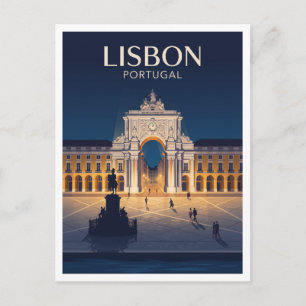 Praça do Comércio Lissabon Portugal Postkarte