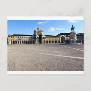 Praça do Comércio, Lissabon, Portugal Postkarte