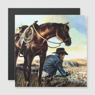 Prachen Cowboy Magnetkarte