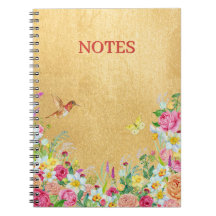 Pracht Gold Blumen Kolibri