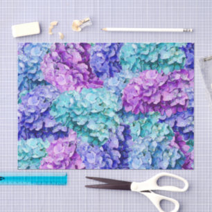 Prächtige Hortensienblüten Seidenpapier