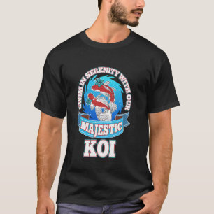 Prächtige Koi schwimmen Serenität Koi Karpfen Teur T-Shirt