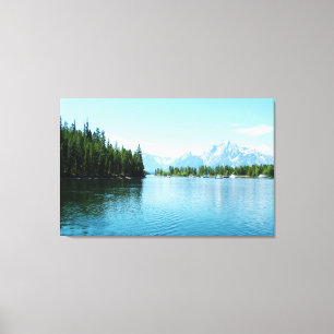 prächtige Landschaftsfotografie - See, Berge, Leinwanddruck