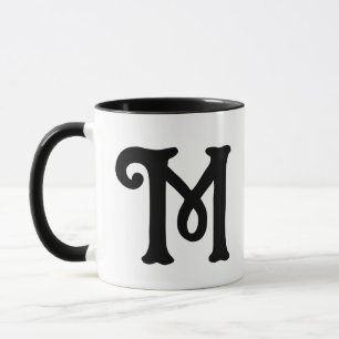 Prächtige magische Schrift Buchstaben Monogramm In Tasse