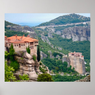PRÄCHTIGE METEORA IN GRIECHENLAND POSTER