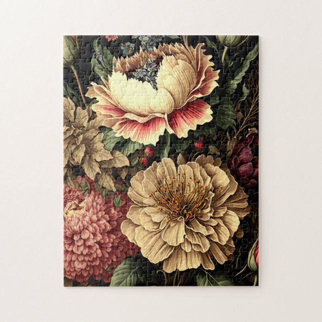 Prächtige Vintage Blumenordnung (Vertikal)
