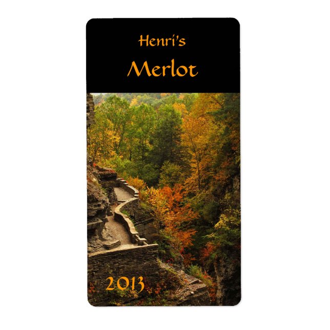 Prächtige Weinkarte Herbst (Vorne)