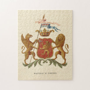 Prächtiges heraldisches Abzeichen mit Greif und