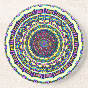 prächtiges Mandala Originalkunst-Design auf Produk Getränkeuntersetzer