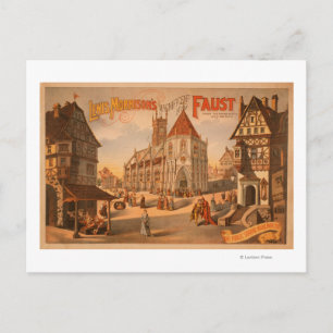 Prächtiges neues Faust Nürnberg Deutschland Poster Postkarte