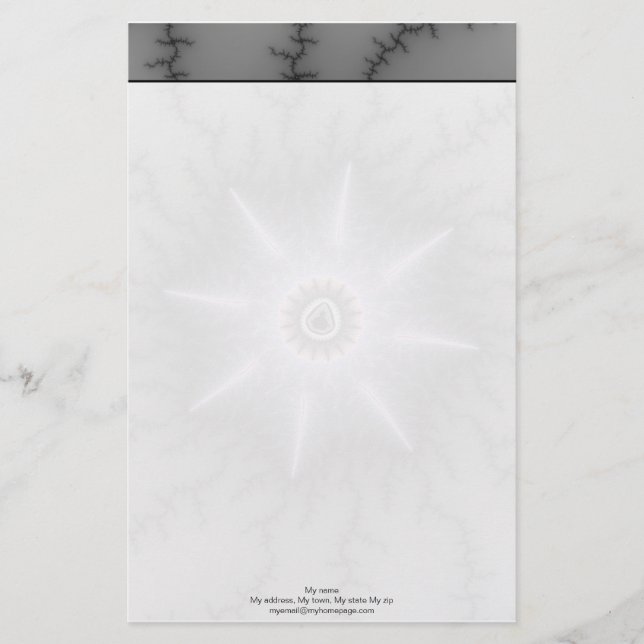 Prachtvoll - Fraktal Briefpapier (Vorderseite)