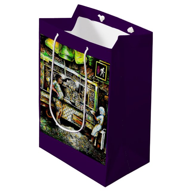 Prachtvoll Mittlere Geschenktüte (Vorderseite Schrägansicht)
