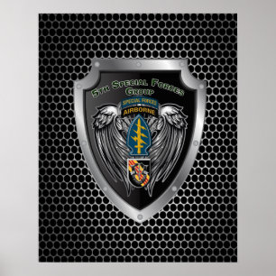 Prachtvolle 5. Gruppe der Spezialeinheiten (Im Flu Poster