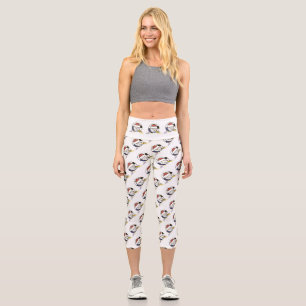 Prachtvolle Neoplastik Art Monogramm. Buchstabe Q Capri Leggings
