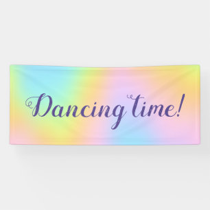 Prachtvolle Pastel-Rainbow-Hochzeit Banner