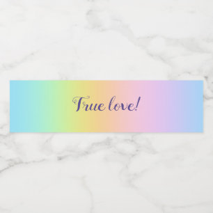 Prachtvolle Pastel Rainbow Hochzeit "Wahre Liebe"!